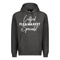 Charcoal Heather certified flea market specialist t shirt Premium Hoodie - linhVisuals