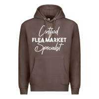Coffee certified flea market specialist t shirt Premium Hoodie - linhVisuals