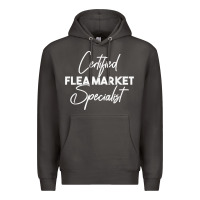 Smoke certified flea market specialist t shirt Premium Hoodie - linhVisuals