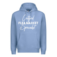 Colony Blue certified flea market specialist t shirt Premium Hoodie - linhVisuals