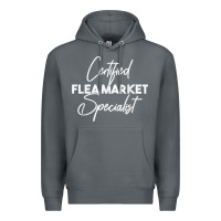 Rock certified flea market specialist t shirt Premium Hoodie - linhVisuals