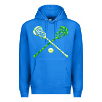 True Royal funny lacrosse st patricks day boys men shamrock ball t shirt Premium Hoodie - linhVisuals