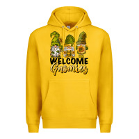Lemon welcome gnomies sunflowers Premium Hoodie - BarkalooDesign