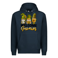 Navy welcome gnomies sunflowers Premium Hoodie - BarkalooDesign