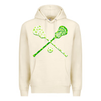 Tofu funny lacrosse st patricks day boys men shamrock ball t shirt Premium Hoodie - linhVisuals
