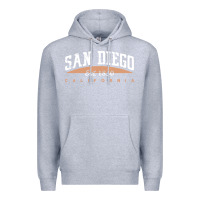 Heather Grey san diego california Premium Hoodie - linhVisuals