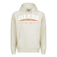 Oatmeal Heather san diego california Premium Hoodie - linhVisuals