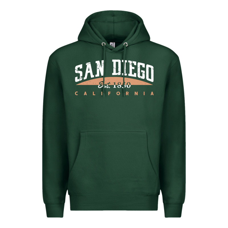 San Diego California Premium Hoodie by linhVisuals | Teevron