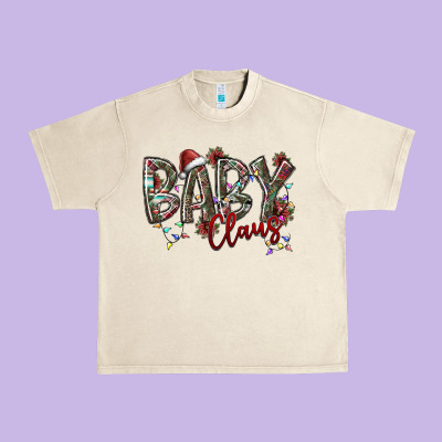 Baby Claus Urban Heavy Tee Designed By Sublimationcraftshop