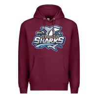 Burgundy wilmington sharks Premium Hoodie - linhVisuals