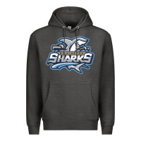 Charcoal Heather wilmington sharks Premium Hoodie - linhVisuals