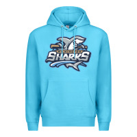 Ocean Blue wilmington sharks Premium Hoodie - linhVisuals
