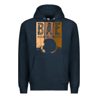 Navy black history month bae black and educated melanin women t shirt Premium Hoodie - linhVisuals