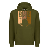 Army Green black history month bae black and educated melanin women t shirt Premium Hoodie - linhVisuals