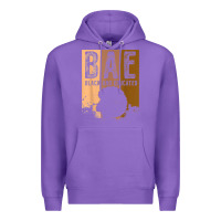 Purple black history month bae black and educated melanin women t shirt Premium Hoodie - linhVisuals