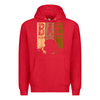 Red black history month bae black and educated melanin women t shirt Premium Hoodie - linhVisuals