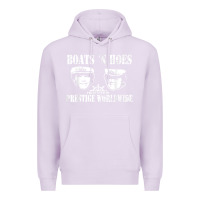 Lilac boats n hoes funny meme t shirt Premium Hoodie - linhVisuals