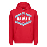 Red hawaii the aloha state   aloha hawaiian from the islands!! t shirt Premium Hoodie - linhVisuals
