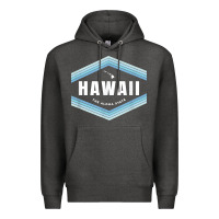 Charcoal Heather hawaii the aloha state   aloha hawaiian from the islands!! t shirt Premium Hoodie - linhVisuals