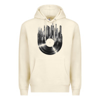 Sandshell vinyl record cityscape Premium Hoodie - linhVisuals