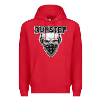 Red dubstep shirt   electronic music lover gift for men  women Premium Hoodie - linhVisuals