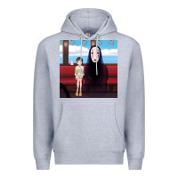 Heather Grey spirited away (3) Premium Hoodie - linhVisuals