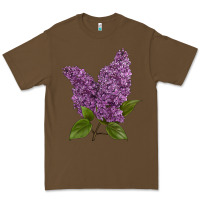 Cacao Purple Lilac Flower Premium Tee - LillyAllenDesigns