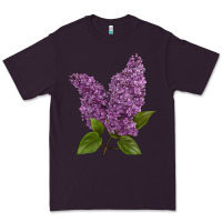 Plum Purple Lilac Flower Premium Tee - LillyAllenDesigns