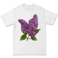 White Purple Lilac Flower Premium Tee - LillyAllenDesigns