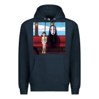 Navy spirited away (3) Premium Hoodie - linhVisuals