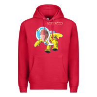 Cardinal curious george happy astronaut portrait t shirt Premium Hoodie - linhVisuals