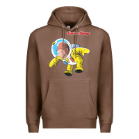 Chestnut curious george happy astronaut portrait t shirt Premium Hoodie - linhVisuals