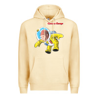 Pina Colada curious george happy astronaut portrait t shirt Premium Hoodie - linhVisuals