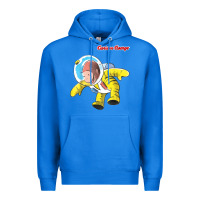Curious George Happy Astronaut Portrait T Shirt Premium Hoodie | Teevron