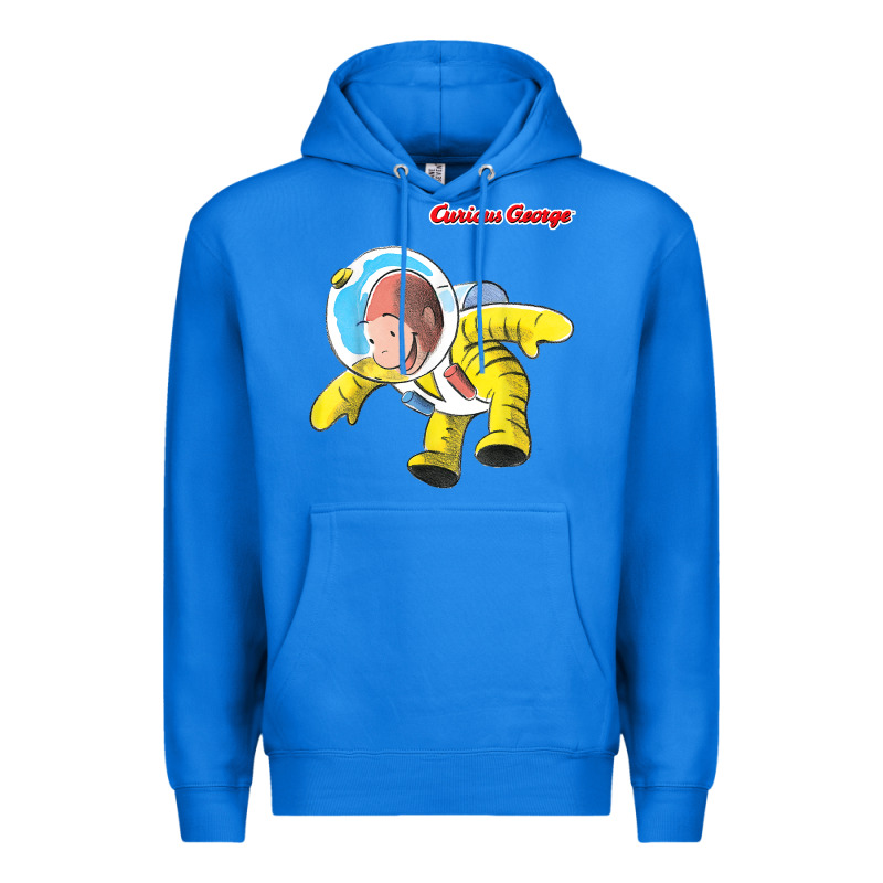 Curious George Happy Astronaut Portrait T Shirt Premium Hoodie by linhVisuals | Teevron