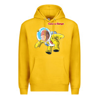 Lemon curious george happy astronaut portrait t shirt Premium Hoodie - linhVisuals