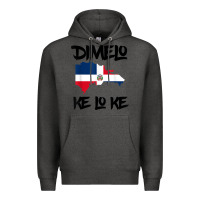 Charcoal Heather dimelo ke lo ke dominican republic shirt for men woman kids t shirt Premium Hoodie - linhVisuals