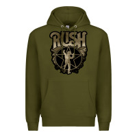 Army Green Rush grey Premium Hoodie - linhVisuals
