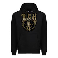 Black Rush grey Premium Hoodie - linhVisuals