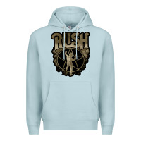 Blue Mist Rush grey Premium Hoodie - linhVisuals