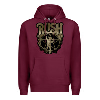 Burgundy Rush grey Premium Hoodie - linhVisuals
