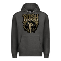 Charcoal Heather Rush grey Premium Hoodie - linhVisuals