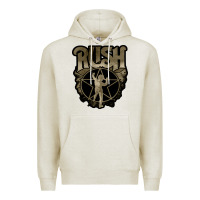 Oatmeal Heather Rush grey Premium Hoodie - linhVisuals