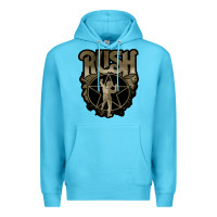 Ocean Blue Rush grey Premium Hoodie - linhVisuals