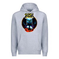 Heather Grey rush transparent Premium Hoodie - linhVisuals