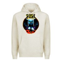 Oatmeal Heather rush transparent Premium Hoodie - linhVisuals