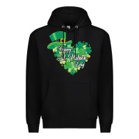 Black happy st patricks day funny irish Premium Hoodie - linhVisuals