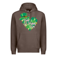Coffee happy st patricks day funny irish Premium Hoodie - linhVisuals