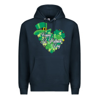 Navy happy st patricks day funny irish Premium Hoodie - linhVisuals