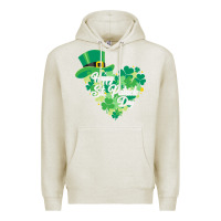 Oatmeal Heather happy st patricks day funny irish Premium Hoodie - linhVisuals
